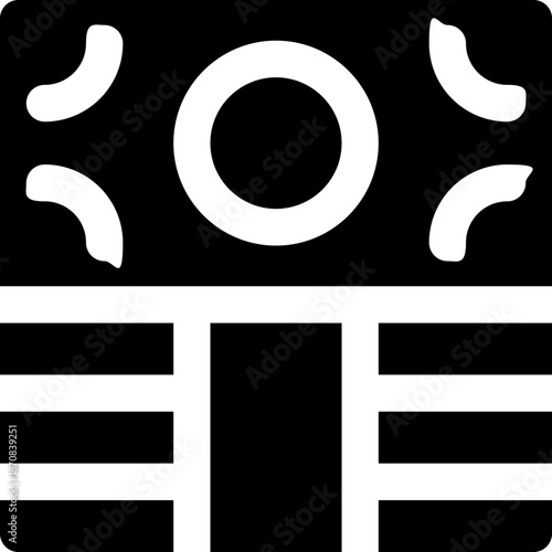 cash glyph icon. Strong and solid vector icon for websites, mobile interfaces, presentations, and visual branding. High quality and easy to edit.