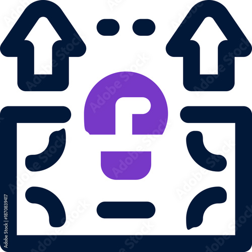 idea duotone icon. Sleek and modern vector icon for websites, mobile apps, marketing materials, and corporate design. Fully scalable and ready to use.