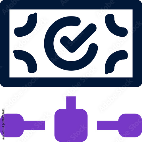 contribution duotone icon. Sleek and modern vector icon for websites, mobile apps, marketing materials, and corporate design. Fully scalable and ready to use.