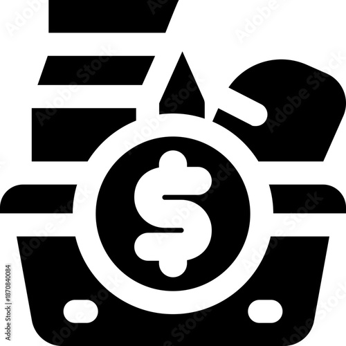 food glyph icon. Strong and solid vector icon for websites, mobile interfaces, presentations, and visual branding. High quality and easy to edit.