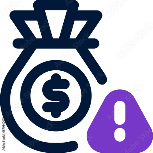 risk duotone icon. Sleek and modern vector icon for websites, mobile apps, marketing materials, and corporate design. Fully scalable and ready to use.