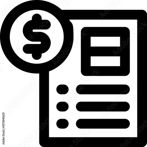 report line icon. Clean and minimalist vector icon for websites, mobile apps, presentations, and logos. Fully scalable and customizable for any project.