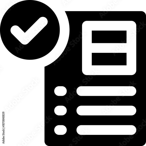 contract glyph icon. Strong and solid vector icon for websites, mobile interfaces, presentations, and visual branding. High quality and easy to edit.