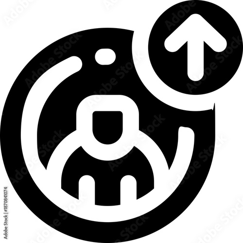 promotion glyph icon. Strong and solid vector icon for websites, mobile interfaces, presentations, and visual branding. High quality and easy to edit.