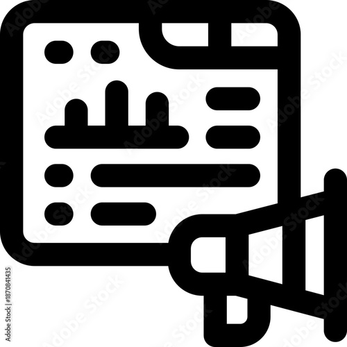 website line icon. Clean and minimalist vector icon for websites, mobile apps, presentations, and logos. Fully scalable and customizable for any project.