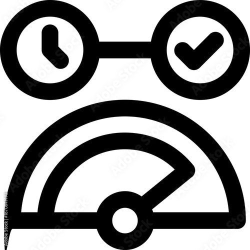 optimization line icon. Clean and minimalist vector icon for websites, mobile apps, presentations, and logos. Fully scalable and customizable for any project.