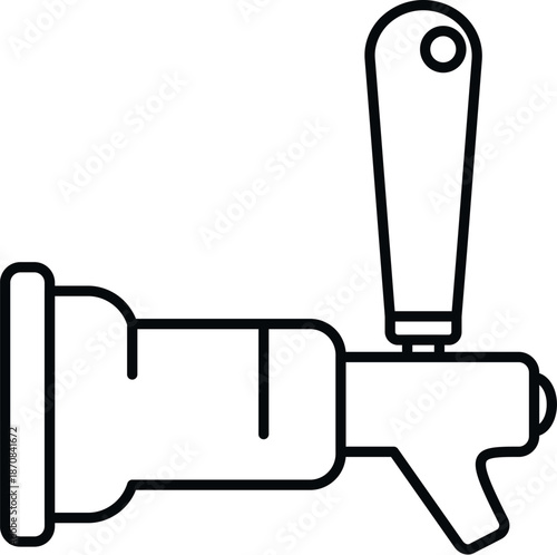 Beer tap icon representing a draft beverage pouring system