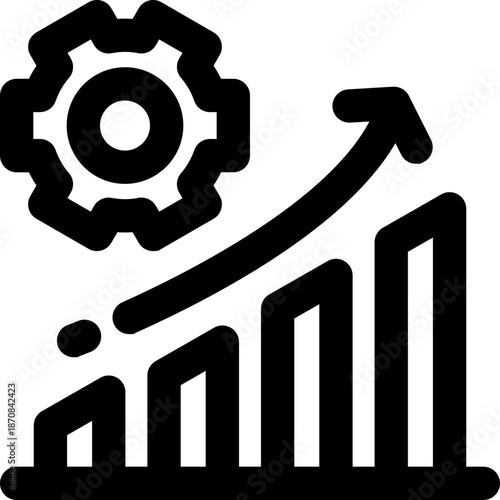 inflation management line icon. Clean and minimalist vector icon for websites, mobile apps, presentations, and logos. Fully scalable and customizable for any project.