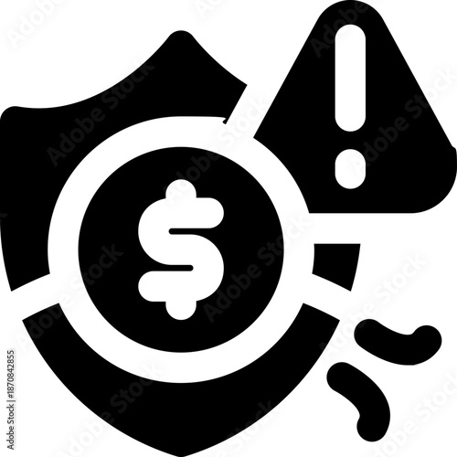 prevent glyph icon. Strong and solid vector icon for websites, mobile interfaces, presentations, and visual branding. High quality and easy to edit.