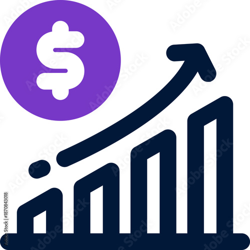 bankruptcy duotone icon. Sleek and modern vector icon for websites, mobile apps, marketing materials, and corporate design. Fully scalable and ready to use.