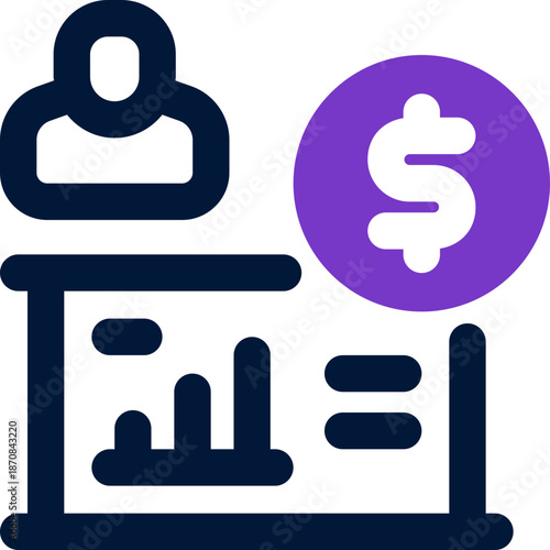 demand duotone icon. Sleek and modern vector icon for websites, mobile apps, marketing materials, and corporate design. Fully scalable and ready to use.