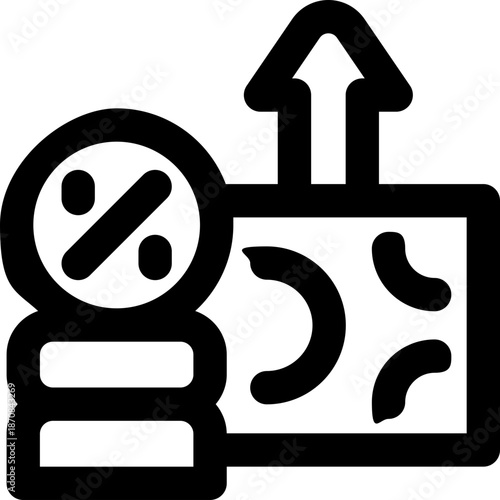 rate line icon. Clean and minimalist vector icon for websites, mobile apps, presentations, and logos. Fully scalable and customizable for any project.