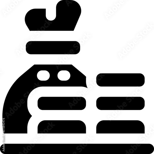 economy glyph icon. Strong and solid vector icon for websites, mobile interfaces, presentations, and visual branding. High quality and easy to edit.