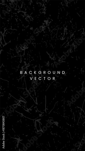 Black distressed grunge background or denim texture with subtle gray splatters and weathered texture in a vertical layout for a vintage or industrial look