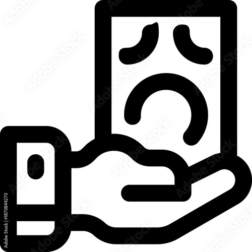 payment line icon. Clean and minimalist vector icon for websites, mobile apps, presentations, and logos. Fully scalable and customizable for any project.