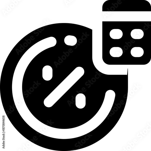 calculating glyph icon. Strong and solid vector icon for websites, mobile interfaces, presentations, and visual branding. High quality and easy to edit.