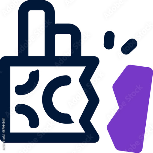 bankrupt duotone icon. Sleek and modern vector icon for websites, mobile apps, marketing materials, and corporate design. Fully scalable and ready to use.