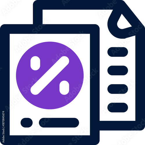 document duotone icon. Sleek and modern vector icon for websites, mobile apps, marketing materials, and corporate design. Fully scalable and ready to use.