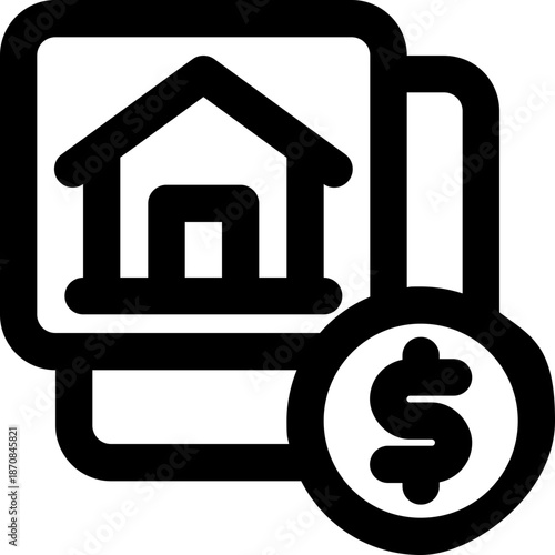 housing line icon. Clean and minimalist vector icon for websites, mobile apps, presentations, and logos. Fully scalable and customizable for any project.