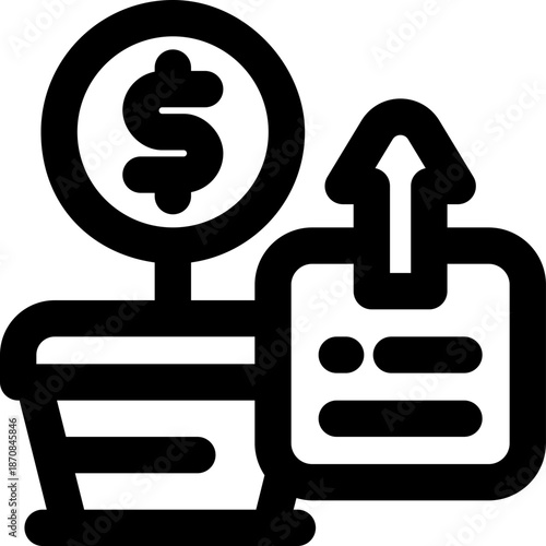 note line icon. Clean and minimalist vector icon for websites, mobile apps, presentations, and logos. Fully scalable and customizable for any project.