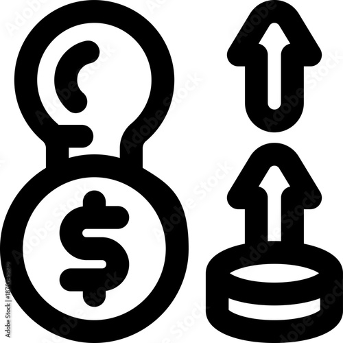 think line icon. Clean and minimalist vector icon for websites, mobile apps, presentations, and logos. Fully scalable and customizable for any project.