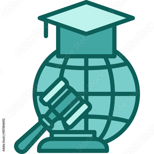 Student Rights solid icon