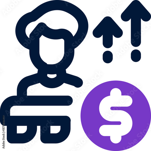 landlord duotone icon. Sleek and modern vector icon for websites, mobile apps, marketing materials, and corporate design. Fully scalable and ready to use.