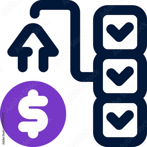 list duotone icon. Sleek and modern vector icon for websites, mobile apps, marketing materials, and corporate design. Fully scalable and ready to use.