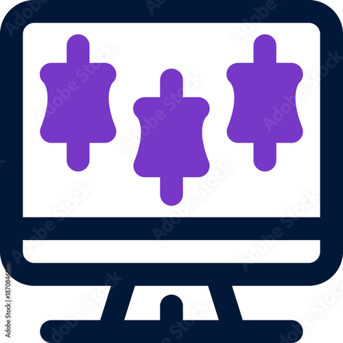 trading duotone icon. Sleek and modern vector icon for websites, mobile apps, marketing materials, and corporate design. Fully scalable and ready to use.