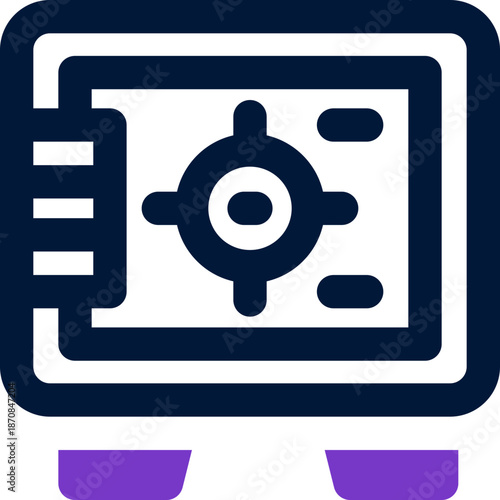 safety box duotone icon. Sleek and modern vector icon for websites, mobile apps, marketing materials, and corporate design. Fully scalable and ready to use.