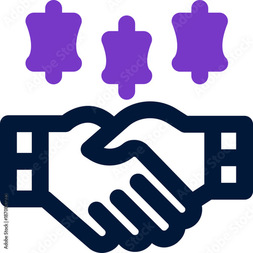 fair trade duotone icon. Sleek and modern vector icon for websites, mobile apps, marketing materials, and corporate design. Fully scalable and ready to use.