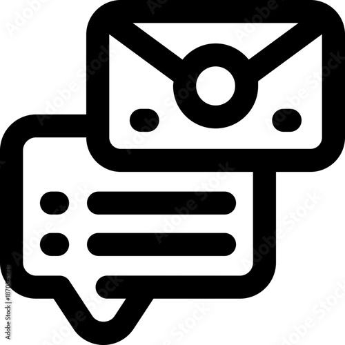 message line icon. Clean and minimalist vector icon for websites, mobile apps, presentations, and logos. Fully scalable and customizable for any project.