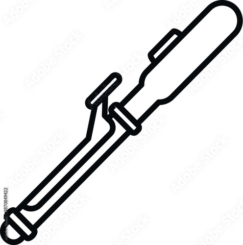 Electrical hair curler creating waves and volume for beauty styling