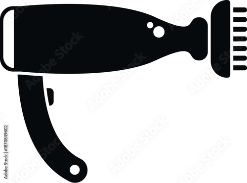 Electrical hair styling appliance with a comb attachment for drying and grooming