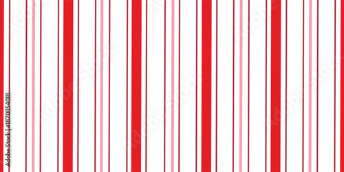 Candy cane Christmas background, peppermint diagonal stripes print seamless pattern