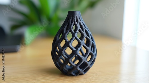 Dark, intricate vase