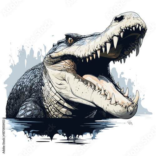 Crocodile - vector