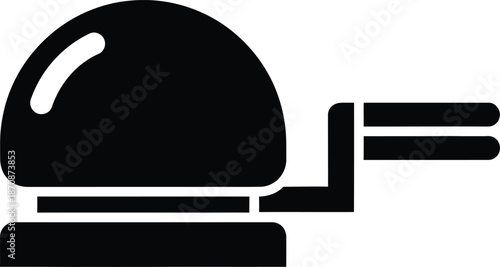 Service Bell Desk Icon Illustration