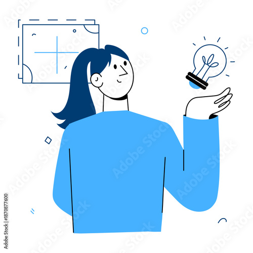 A hand drawn style illustration showing a software update