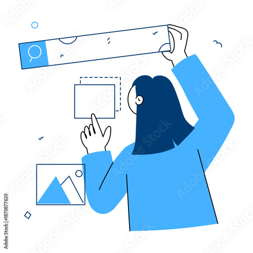 A hand drawn style illustration showing a software update