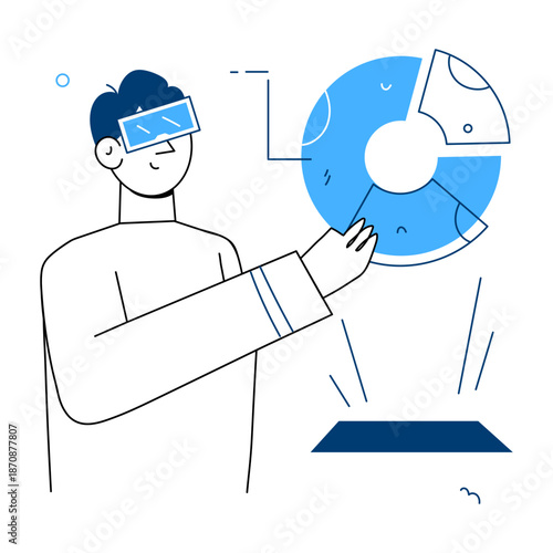 A hand drawn style illustration showing a software update