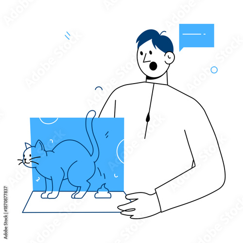 A hand drawn style illustration showing a software update