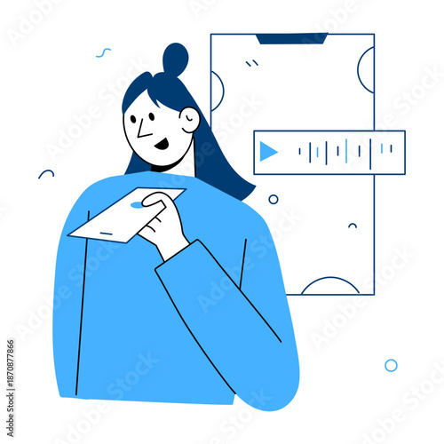 A hand drawn style illustration showing a software update