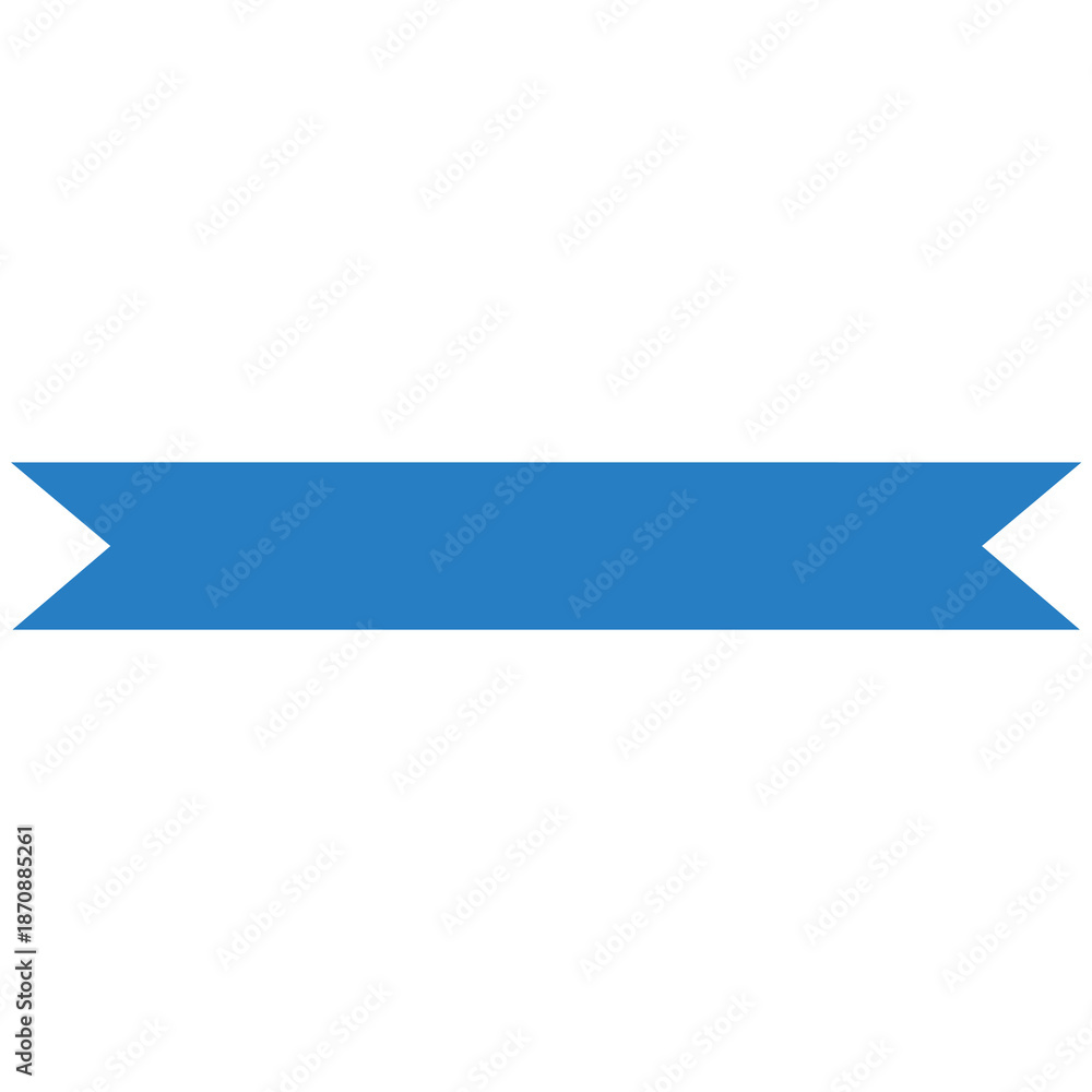 Fototapeta premium Illustration of a blue ribbon banner design