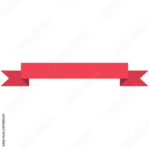 Illustration of a red ribbon banner design Free Download Illustration of a red ribbon banner design - GFXLoad
