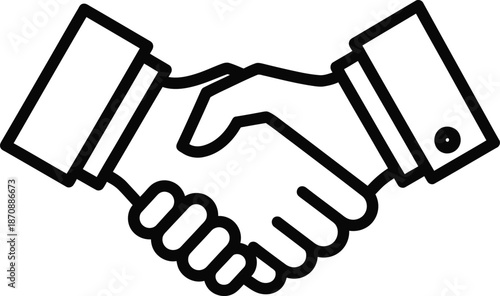 Handshake Agreement Business Deal Vector