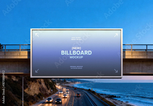 Bridge Horizontal Billboard Mockup
