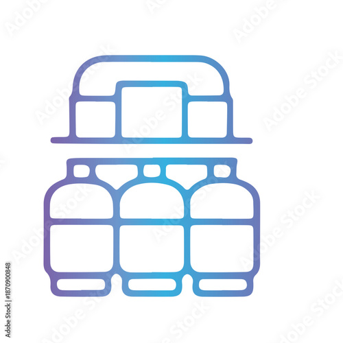gas container,Butane, Gas bottle, Energy icon vector design 
