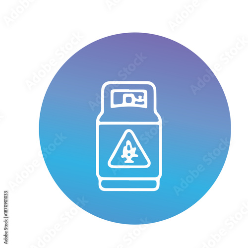 gas container,Butane, Gas bottle, Energy icon vector design 