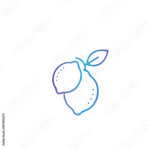lemon, Citrus, Fruit, Fresh icon vector design 